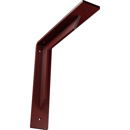Ekena Millwork Stockport Steel Bracket, Hammered Bright Red 2"W x 10"D x 10"H BKTM02X10X10STHRE